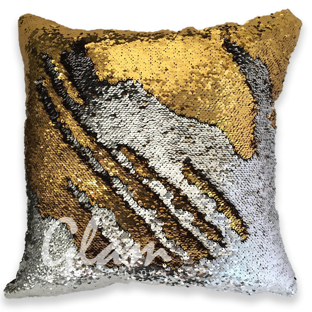 Silver & Gold Reversible Sequin Glam Pillow