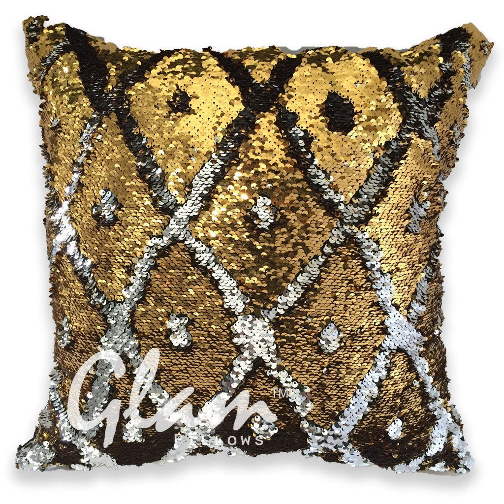 Silver & Gold Reversible Sequin Glam Pillow